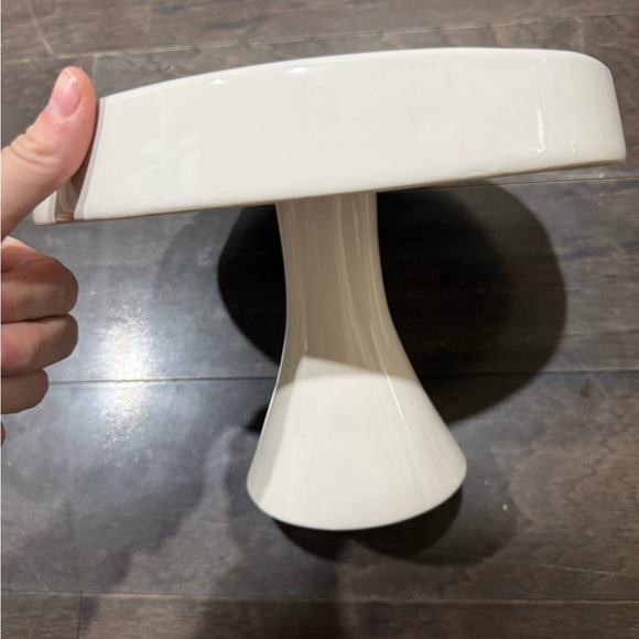 Rae Dunn 12" White “Cake” Pedestal Cake Stand Artisan Collection By Magenta New - Picture 3 of 4